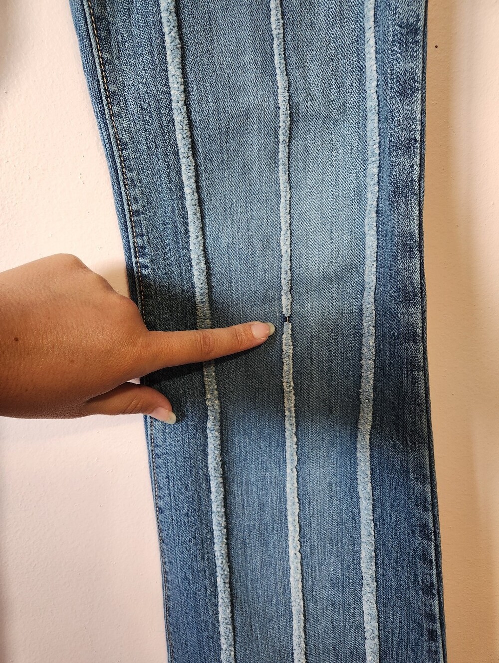 Vintage Y2K Parasuco Low Rise Lace Up Flared Exposed Seam Jeans Size 26 - Picture 13 of 15